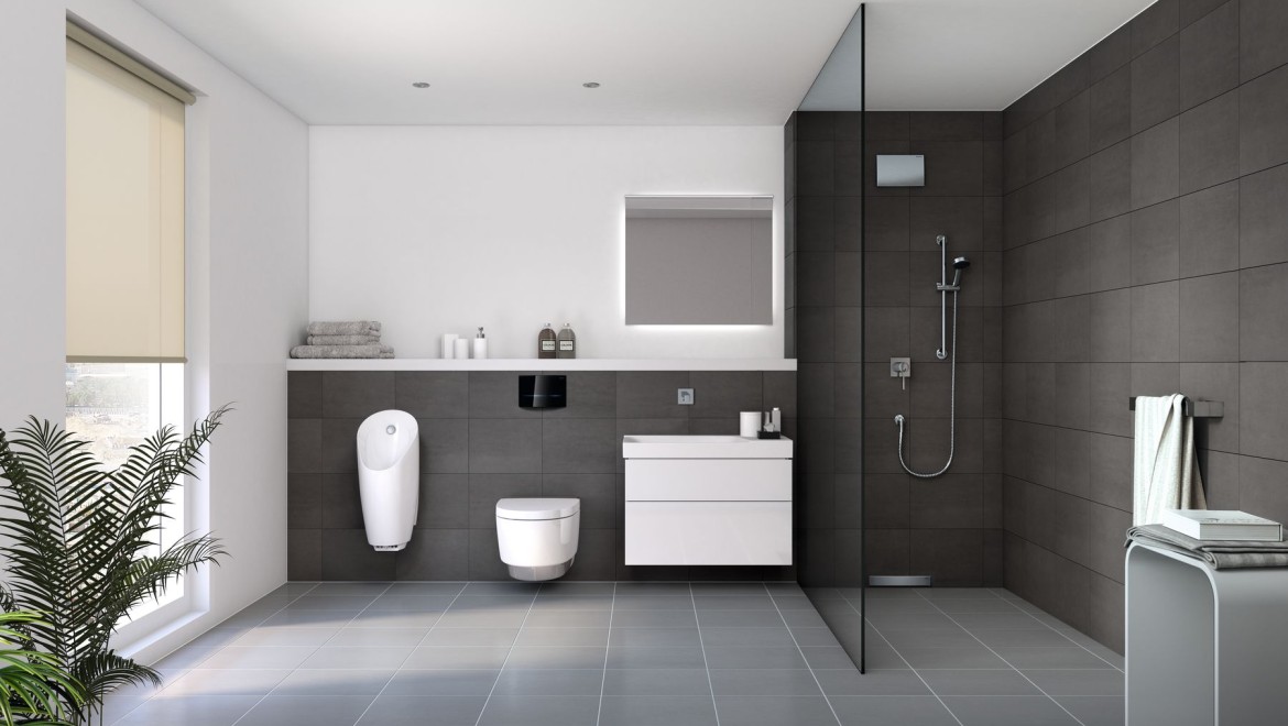 Geberit bathroom infront of the wall